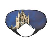 Tower Bridge in London Print Outdoor Travel Stylish Eye Mask Adjustable Sleep Camping Meditation Relaxation