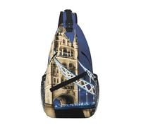 Tower Bridge in London Print Sling Backpack Unisex Crossbody Chest Bag Shoulder Chest Bags for Women Men Hiking Travel