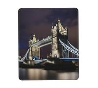 Tower Bridge in London Print Small Desk Pad,Rubber Base with Precision Stitched Edges,Perfect for Office,Gaming