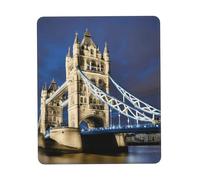 Tower Bridge in London Print Small Desk Pad,Rubber Base with Precision Stitched Edges,Perfect for Office,Gaming