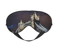 Tower Bridge in London Print Soft Eye Mask with Adjustable Strap Sleep Shade Cover for Airplane Travel Nap