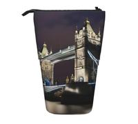 Tower Bridge in London Print Telescopic Pencil Case Adjustable Office Travel Organization Storage Supplies Bag