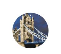 Tower Bridge In London Printing 10 Pieces Air Freshener Cards,Car Scented Hanging Air Freshener Fragrant Sheets For Car Use
