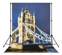Tower Bridge In London Professional Photo Backdrop, Background With Rod Pocket For Studio, Newborn & Event Photography - 5x7ft