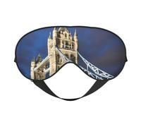 Tower Bridge in Londonprint Travel Office Airplane Night Sleep Shading Blindfold Adjustable Strap Eye Mask