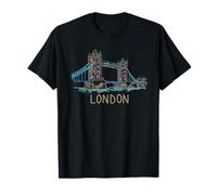 Tower Bridge London Unique Hand Drawn Art T-Shirt