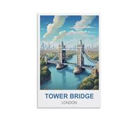 Tower Bridge London Vintage Travel Posters 08x12inch(20x30cm) Canvas Wall Art Poster Prints