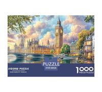 Tower Bridge SceneMonumental Jigsaw Puzzles for Adults Featuring 1000 Advanced, Notoriously Difficult Challenging Puzzle Educational Game Pieces - Designed As The Most Memorable Gift Jigsaw Puzzles F