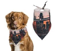 Tower Bridge The Sunset London England UK Dog Bandana Adjustable Pet Scarf Bib Cute Triangle Handkerchief for Dogs Cats Gifts