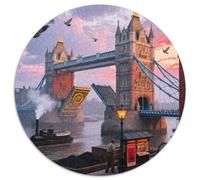 Tower Bridge1000 Pieces Jigsaw Puzzles BuildingCreative Jigsaw Puzzles Adults & Kids Challenging & Educational Art1000pcs (67.5x67.5cm)