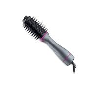 Carmen C81243 Oval Hot Air Brush with Ceramic Infused Barrel, 3 Heat and 2 Speed Settings, Nylon Pins and Anti-Tangle Bristles, 360 Degree Anti-Tangle Swivel Cord, 1300W, Graphite Grey and Neon Pink
