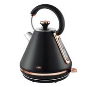 Tower Cavaletto 1.7L Pyramid Kettle - Black &Amp; Rose Gold One Colour