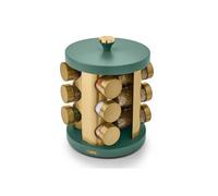 Cavaletto 12 Jar Spice Rack Tower Gold One Size