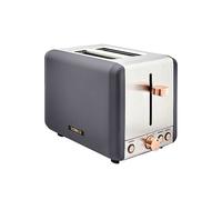 Tower Cavaletto 2-Slice Toaster - Grey &Amp; Rose Gold One Colour
