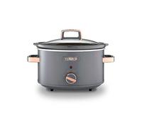 Tower Cavaletto 3.5 Litre Slow Cooker - Grey & Gold Clear