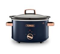Tower T16043MNB Cavaletto 6.5 Litre Slow Cooker - Midnight Blue & Rose Gold