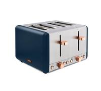 Cavaletto 4 Slice Toaster, 1800W, Midnight Blue and Rose Gold