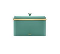 Tower Cavaletto Bread Bin, Airtight, Carbon Steel, Jade Green & Gold T826130Jde Jade One Size
