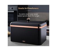 Tower Cavaletto Bread Bin Black & Rose Gold T826130BLK