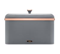 Tower T826130GRY Cavaletto Bread Bin with Removable Lid, Large Capacity, Durable