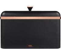 Tower Cavaletto Bread Bin with Removable Lid, Large Capacity, Durable Steel Bod