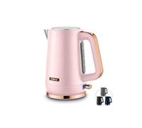 Tower Cavaletto 1.7L Jug Kettle with 3KW Rapid Boil, 360° Swivel Base, Removable Filter, Water Gauge, Stainless Steel Body, Illuminated Switch, Pink, T10100PNK