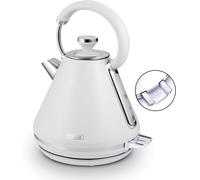 TOWER Cavaletto Mirage Digital Kettle, Variable Temperature, Rapid Boil, 3kW, 1.7L, White & Chrome - T10087WHT