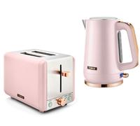 Tower Cavaletto Pink 1.7L Jug Kettle & 2-Slice Toaster Matching Kitchen Set