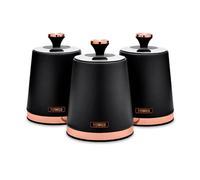 Tower Cavaletto Set Of 3 Canisters Black