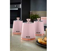 Tower Cavaletto Set of 3 Canisters Rose