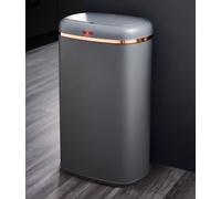 Tower Cavaletto Square 58L Sensor Bin Grey/Rose Gold Household Bin Automatic Lid