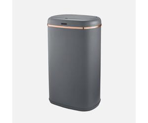 Tower Cavaletto Square Sensor Bin, 58L, Grey and Rose Gold T838010GRY