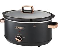 TOWER Cavaletto T16043BLK Slow Cooker - Black & Rose Gold, Gold,Black