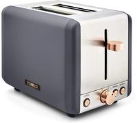 Tower Cavaletto T20036RGG 800W 2-Slice Toaster Grey/Rose Gold