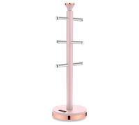 Tower Cavaletto T826132PNK 6 Mug Tree, Stainless Steel Branches, Pink