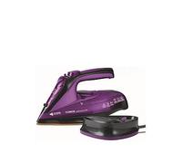 Tower T22008 CeraGlide Cordless Steam Iron with Ceramic Soleplate and Variable Steam Function, 2400 W, Purple