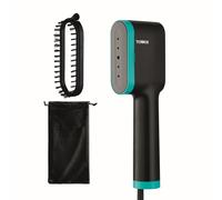 Tower Ceraglide Handheld Garment Steamer with Ceramic Soleplate, 1400W - Black and Teal, T22038TL