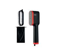 Tower T22038RED Ceraglide Handheld Garment Steamer with Ceramic Soleplate, Brush Attachment, Vertical Steaming, 14g/min Steam Rate, 1400W, Black & Red