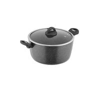 Tower Cerastone Casserole Pot 28cm, Non-Stick, Suitable for all Hob Types T81286 in Metallics Tower Metallics
