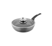 Tower T81202 Cerastone Induction Saute Pan, Non Stick Ceramic Coating, Easy to Clean, Dishwasher Safe, Graphite, 28cm