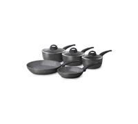 Tower Cerastone Pan Set, 5 Piece, Non-Stick, Suitable For All Hob Types T81276 In Metallics Metallics One Size
