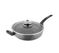 Tower Cerastone Wok with Glass Lid, 30cm, Induction Safe, Non Stick T81279