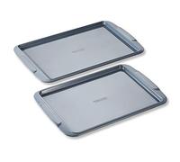 Tower Cerasure 2 Piece Baking Tray Set with Carbon Steel Construction, Graphite, T843071