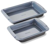 Tower Cerasure T843070 2 Piece Roasting Tray Set with Carbon Steel Construction, Graphite