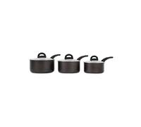 Tower Cerasure Saucepan Set, 3 Piece, Non-Stick, Induction Safe, Graphite In Metallics Metallics