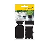 Tower Chalk Labels, Erasable Waterproof Label Stickers. 16 Labels 79x50mm Mixed Variety Labels. 16 Label Stickers