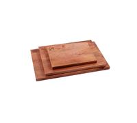 Tower Set of 3 Chopping Boards, Small, Medium, Large, Suitable for Food Preparation and Serving, Mango Wood, T847045