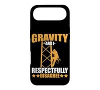 Tower Climber Gravity And I Respectfully Disagree Climbing Case for iPhone Air