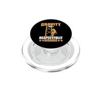 Tower Climber Gravity And I Respectfully Disagree Climbing PopSockets PopGrip for MagSafe