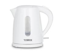 Tower T10029W 1L Jug Kettle with 360° Swivel Base, Quick Boil, 2200W, White